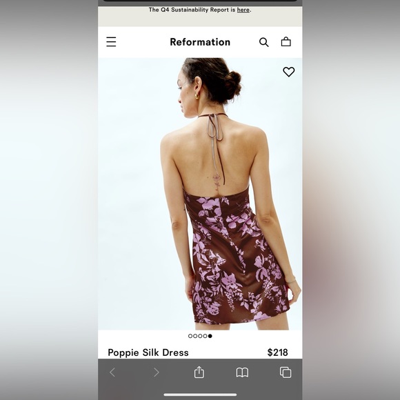 Poppie silk dress - Picture 2 of 4